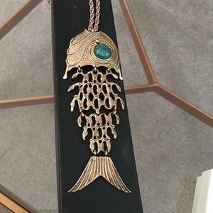 Fish pendant with Necklace